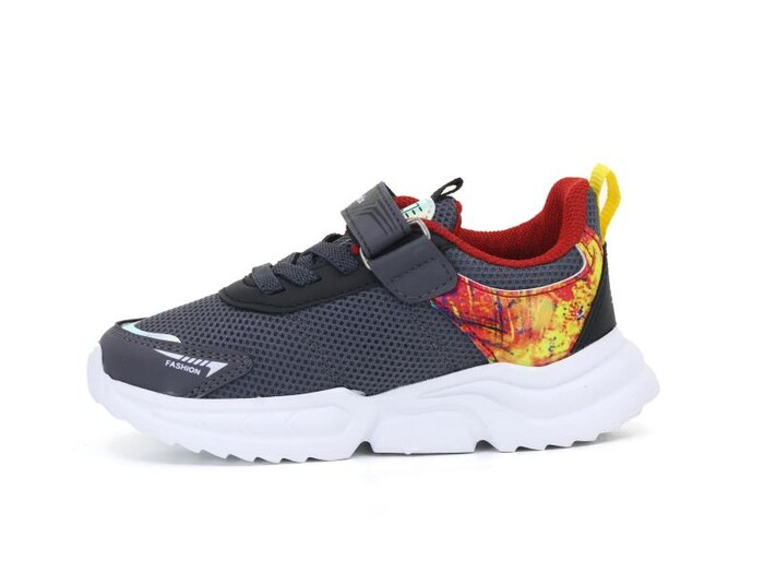 Dodix Patik 506 Anorak Spor Ayakkabı Füme - Kırmızı - Siyah - Thumbnail