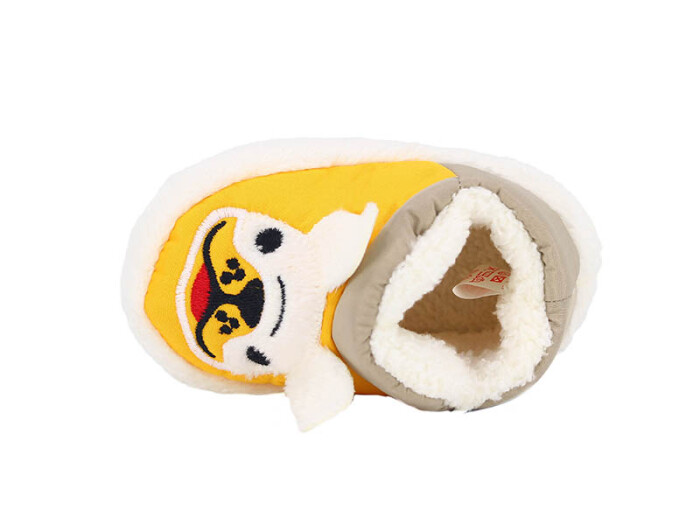 Doktor Bebe 2024 Baskılı Hayvanlı Panduf Köpekli Hardal - Doktor (1)