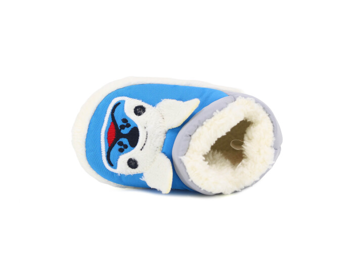 Doktor Bebe 2024 Baskılı Hayvanlı Panduf Köpekli Mavi - Doktor (1)