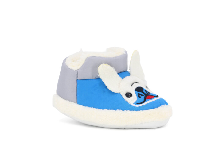 Doktor Bebe 2024 Baskılı Hayvanlı Panduf Köpekli Mavi - Doktor