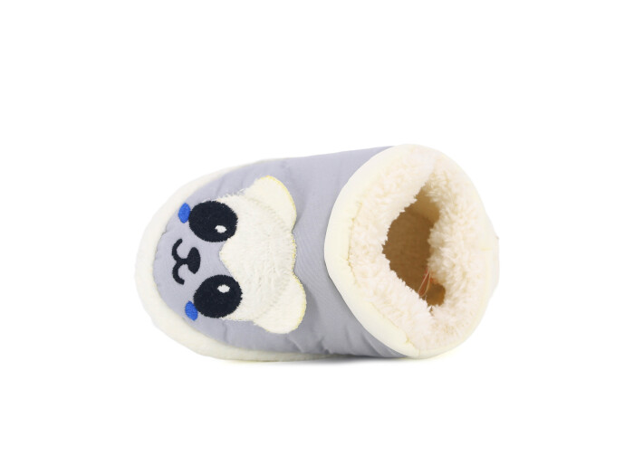 Doktor Bebe 2024 Baskılı Hayvanlı Panduf Pandalı Gri - Doktor (1)