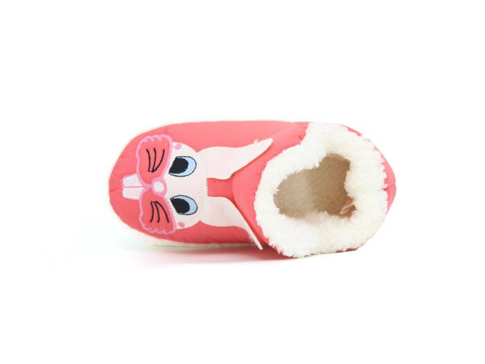 Doktor Bebe 2024 Baskılı Hayvanlı Panduf Tavşanlı Fuşya - Doktor (1)