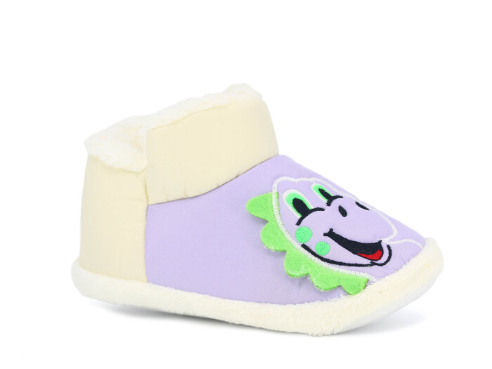 Doktor Filet 2024 Baskılı Hayvanlı Panduf Dinazorlu Lila 