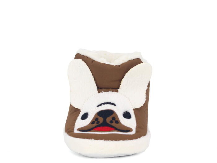 Doktor Filet 2024 Baskılı Hayvanlı Panduf Köpekli Kahve - Doktor (1)