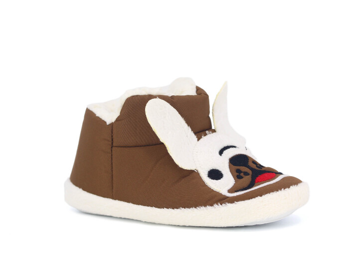 Doktor Filet 2024 Baskılı Hayvanlı Panduf Köpekli Kahve - Doktor