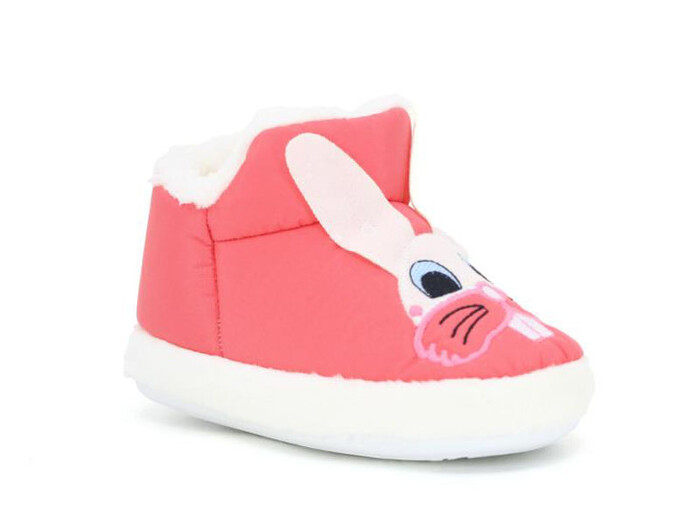 Doktor Filet 2024 Baskılı Hayvanlı Panduf Tavşanlı Fuşya - 1