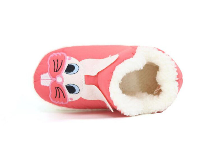 Doktor Filet 2024 Baskılı Hayvanlı Panduf Tavşanlı Fuşya - 2