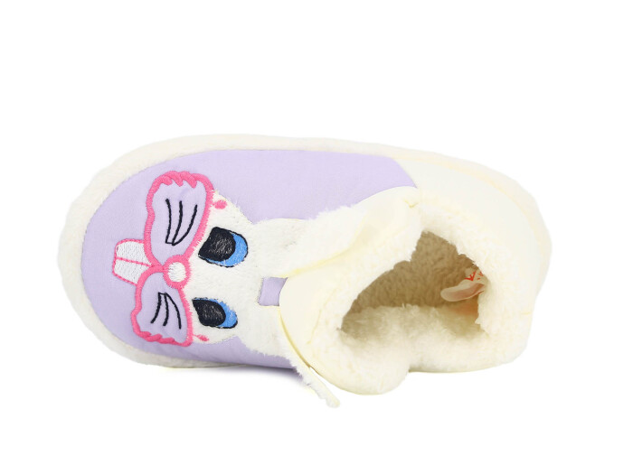 Doktor Filet 2024 Baskılı Hayvanlı Panduf Tavşanlı Lila - Doktor (1)