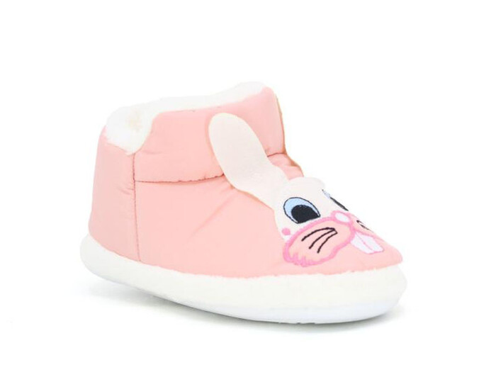 Doktor Filet 2024 Baskılı Hayvanlı Panduf Tavşanlı Pembe 