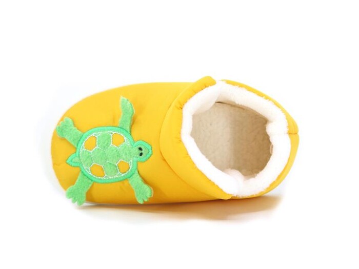 Doktor Patik 2024 Baskılı Hayvanlı Panduf Kaplumbağalı Hardal - Doktor (1)