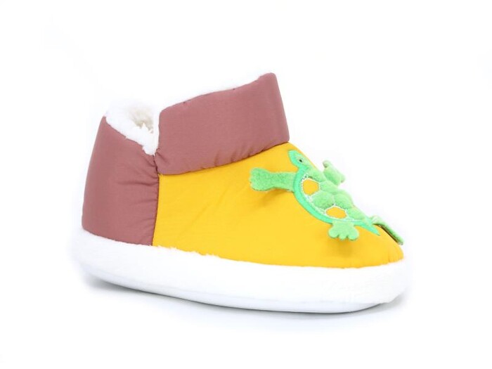 Doktor Patik 2024 Baskılı Hayvanlı Panduf Kaplumbağalı Kiremit - Hardal - 1