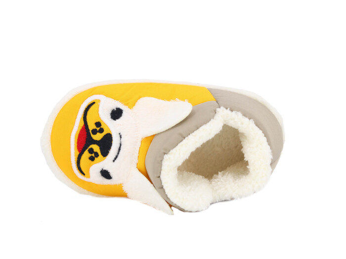 Doktor Patik 2024 Baskılı Hayvanlı Panduf Köpekli Hardal - 2