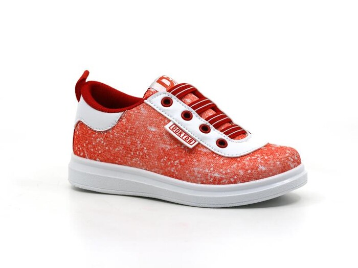 Doktor Patik Yazlık Keten Ayakkabı Kırmızı - 7