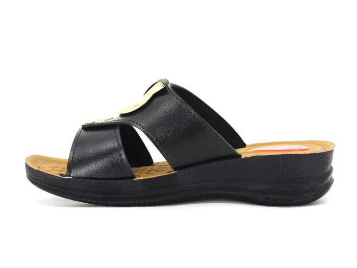 Efe Zenne 608 Pedli Poşetli Günlük Terlik Siyah - 3