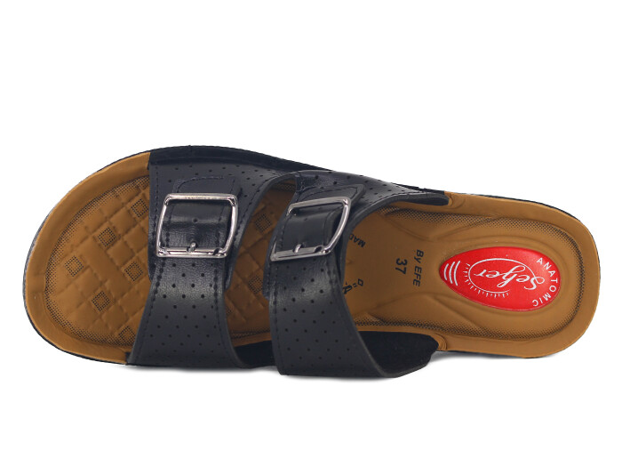 Efe Zenne 610 Pedli Poşetli Günlük Terlik Siyah - Efe (1)