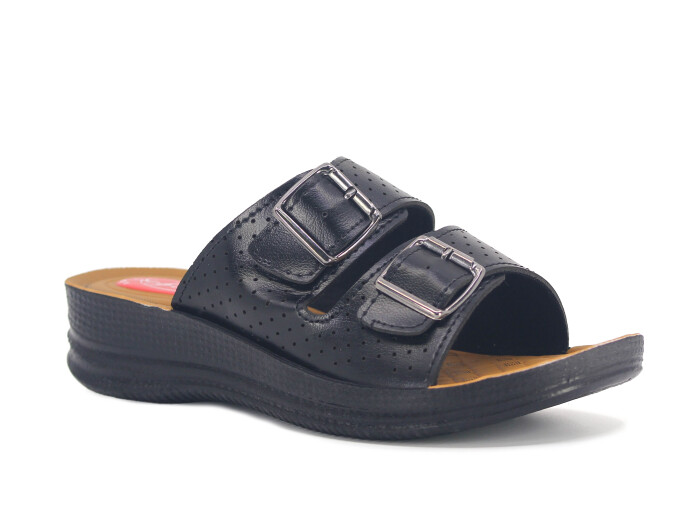 Efe Zenne 610 Pedli Poşetli Günlük Terlik Siyah - Efe