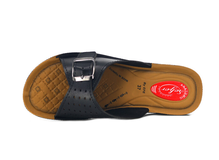 Efe Zenne 611 Pedli Poşetli Günlük Terlik Siyah - Efe (1)