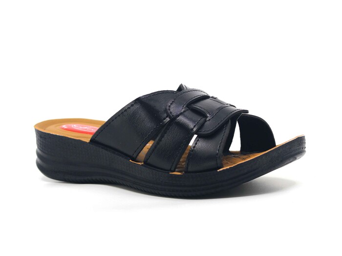 Efe Zenne 615 Pedli Poşetli Günlük Terlik Siyah 