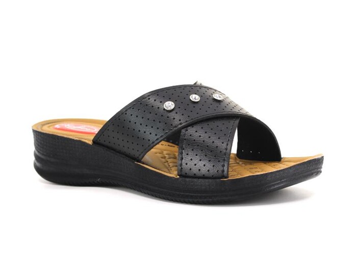 Efe Zenne 620 Pedli Poşetli Günlük Terlik Siyah - Efe