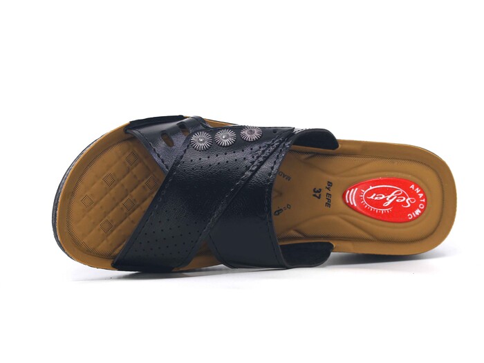 Efe Zenne 646 Pedli Poşetli Günlük Terlik Siyah - Efe (1)