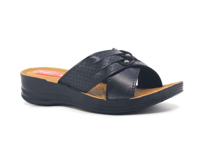 Efe Zenne 692 Pedli Poşetli Günlük Terlik Siyah - Efe