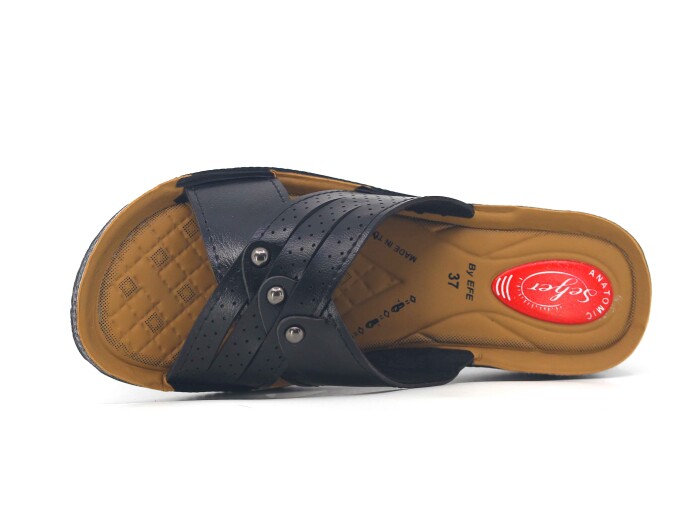 Efe Zenne 692 Pedli Poşetli Günlük Terlik Siyah - Efe (1)