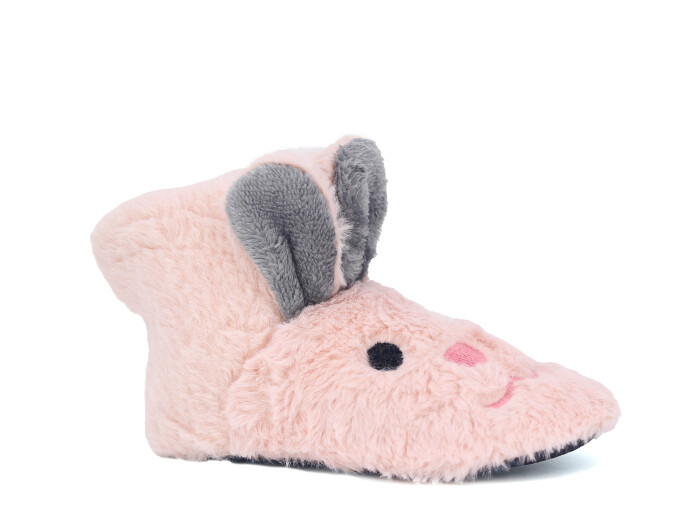 Efolle Patik Hayvanlı Ev Botu Tavşanlı Pembe - Efolle