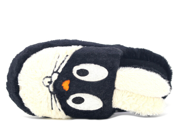 Efolle Zenne Hayvanlı Atom Kapalı Ev Terliği Tavşanlı Siyah - Efolle (1)