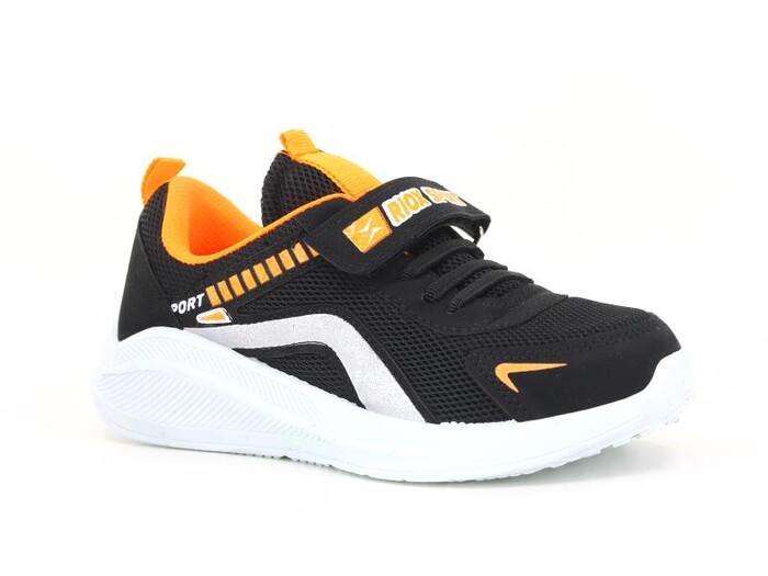 Efor Filet 063 Riox Anorak Spor Ayakkabı Siyah - Turuncu - Thumbnail