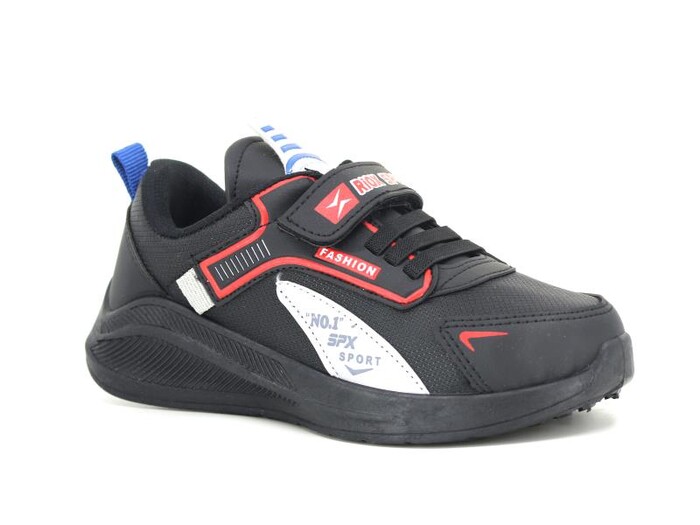 Efor Filet 2023 Riox Cilt Spor Ayakkabı Siyah - Kırmızı