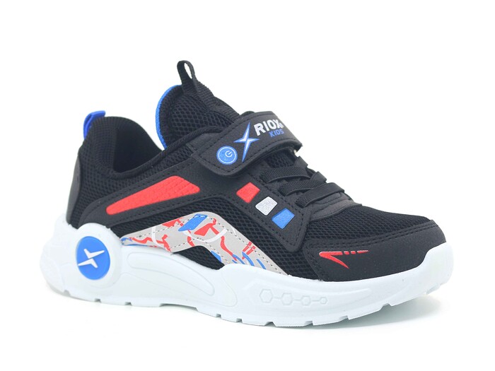 Efor Filet 2025 Anorak Riox Spor Ayakkabı Siyah - Mavi - Thumbnail