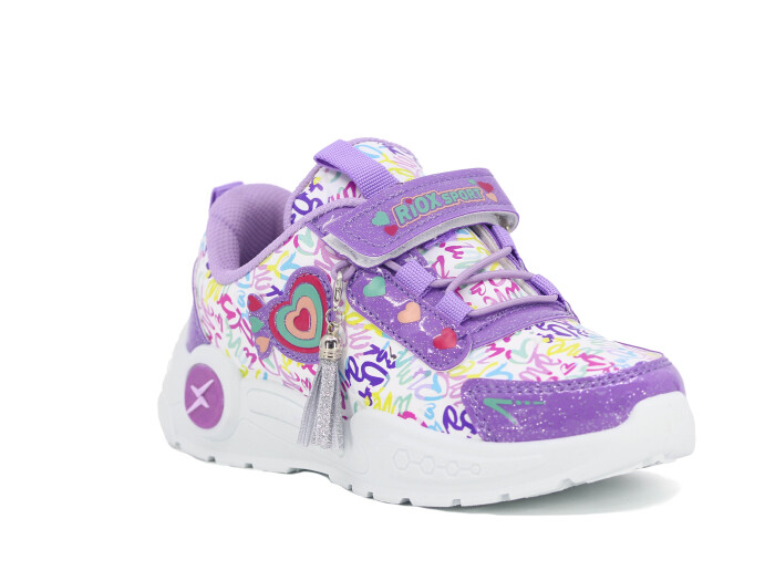 Efor Filet 2025 Riox Cilt Spor Ayakkabı Lila Desenli - Efor