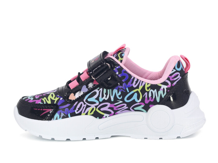 Efor Filet 2025 Riox Cilt Spor Ayakkabı Siyah - Pembe Desenli - 2