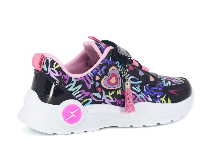 Efor Filet 2025 Riox Cilt Spor Ayakkabı Siyah - Pembe Desenli - 3