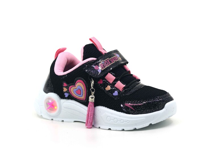 Efor Patik 103 Işıklı Riox Anorak Spor Ayakkabı Siyah - Pembe