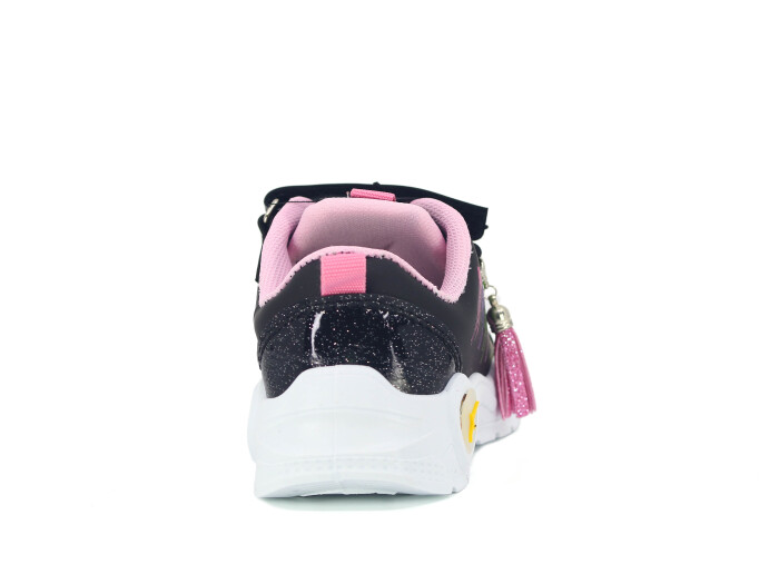 Efor Patik 2025 Riox Işıklı Cilt Spor Ayakkabı Siyah - Pembe Desenli - 3