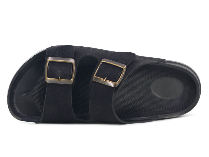 Ege Zenne Çift Toka Günlük Terlik Siyah - Ege (1)