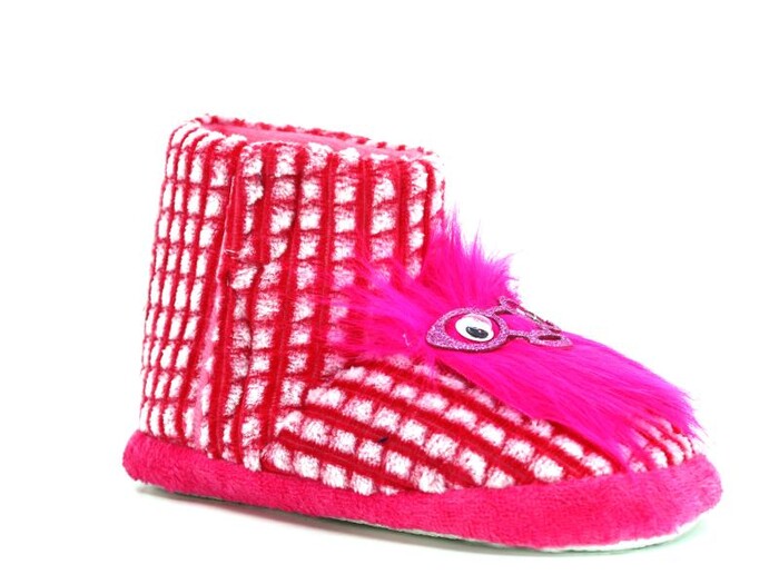 Ela Filet Gözlüklü Cırtlı Panduf Fuşya - 1