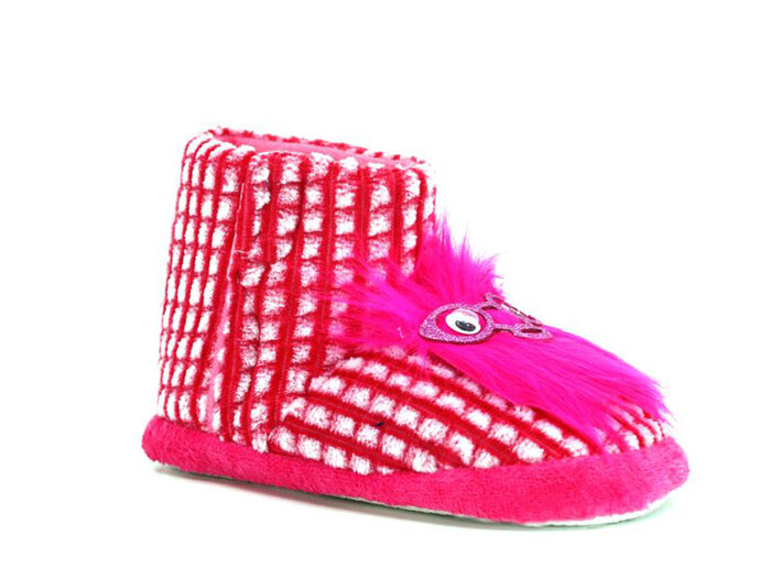 Ela Patik Gözlüklü Cırtlı Panduf Fuşya - Ela