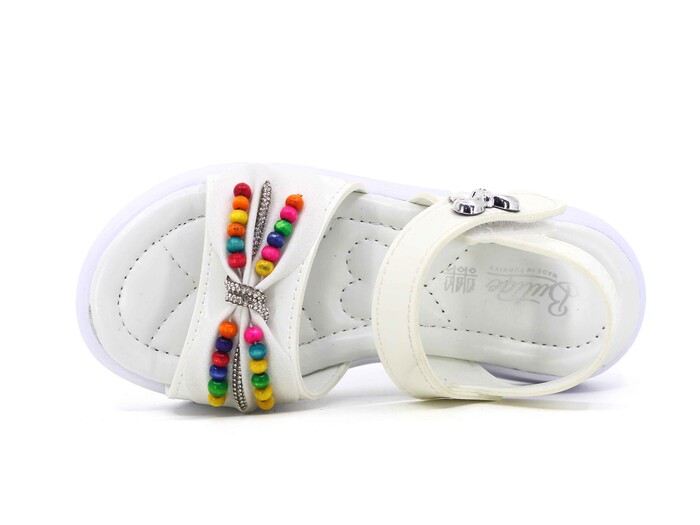 Enes Filet 7307 Kutulu Kız Sandalet Beyaz - Enes (1)