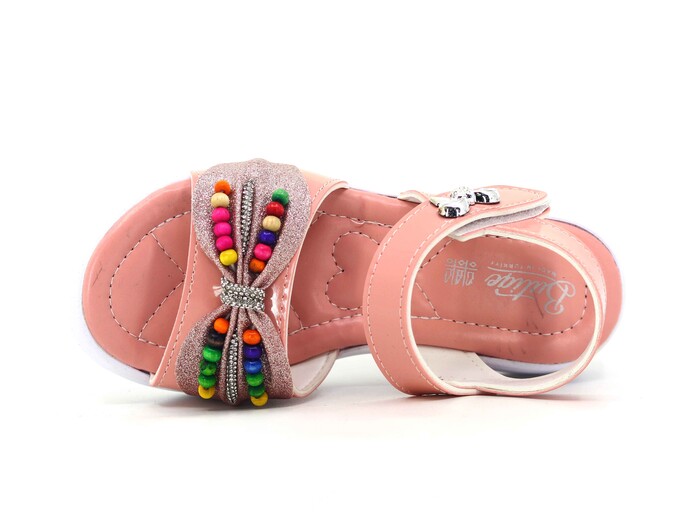 Enes Filet 7307 Kutulu Kız Sandalet Pudra - 2