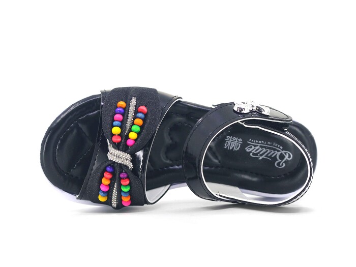 Enes Filet 7307 Kutulu Kız Sandalet Siyah - 2