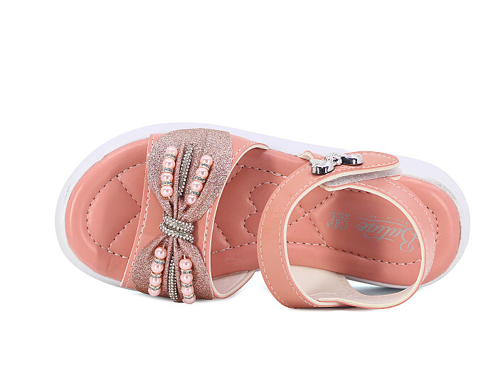 Enes Filet 7311 Kutulu Kız Sandalet Pudra - 2