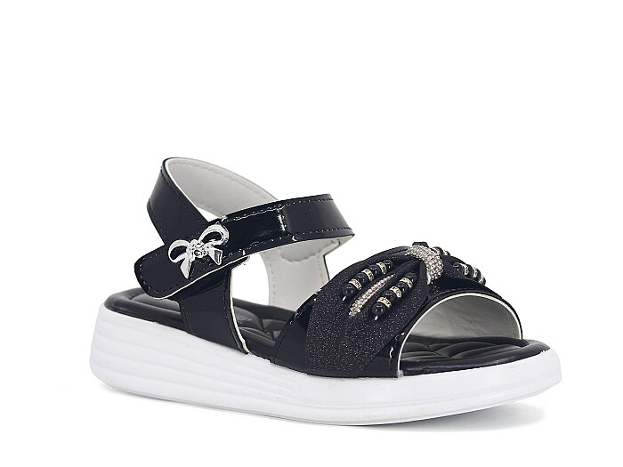 Enes Filet 7311 Kutulu Kız Sandalet Siyah - Enes