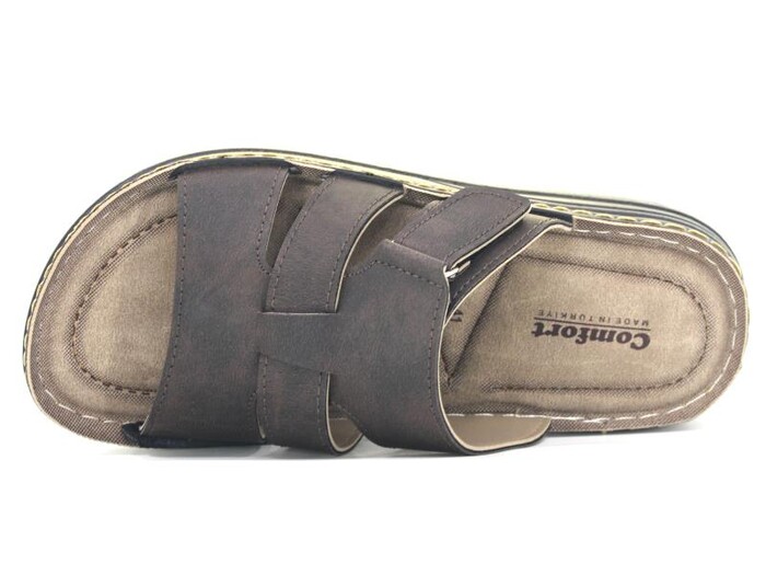 Enes Merdane 9901 Comfort Kutulu Günlük Terlik Kahve - Enes (1)