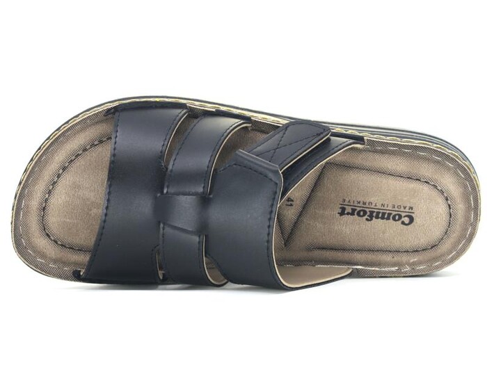 Enes Merdane 9901 Comfort Kutulu Günlük Terlik Siyah - 2