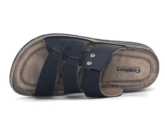 Enes Merdane 9904 Comfort Kutulu Günlük Terlik Siyah - Enes (1)