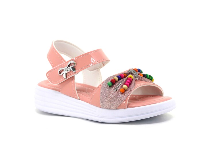 Enes Patik 8307 Kutulu Kız Sandalet Pudra - Enes