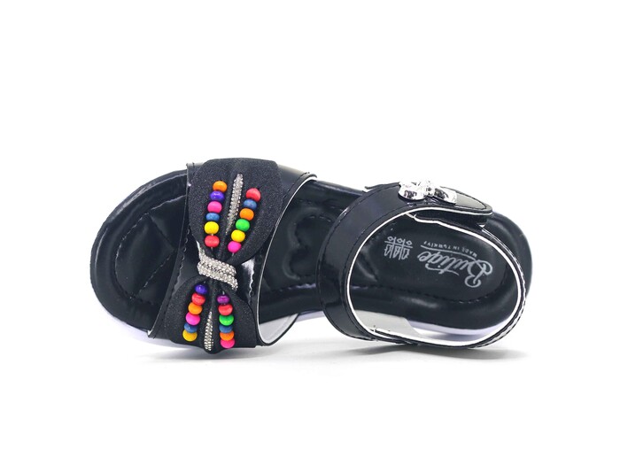 Enes Patik 8307 Kutulu Kız Sandalet Siyah - Enes (1)