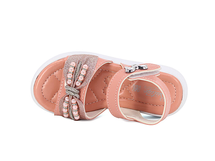 Enes Patik 8311 Kutulu Kız Sandalet Pudra - Enes (1)